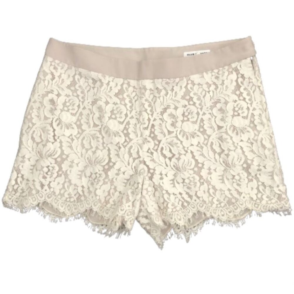 Club Monaco Floral Lace Shorts in White Size 0 - Picture 3 of 15